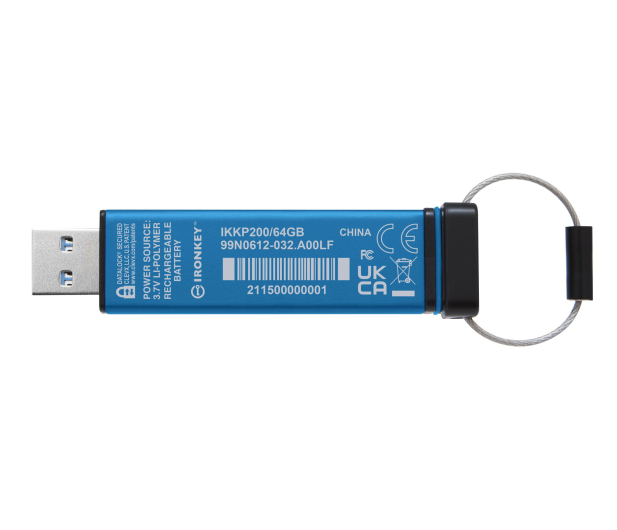 Kingston 64GB IronKey Keypad 200 FIPS 140-3 Lvl 3 AES-256 - 1070341 - zdjęcie 7